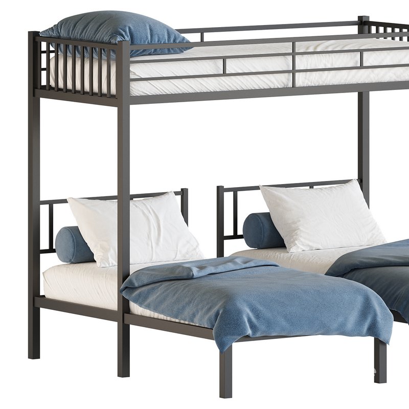 Metal Triple Bunk Beds Image 5