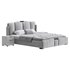 Modern Wingback Upholstered Headboard Bed - Thumbnail 2