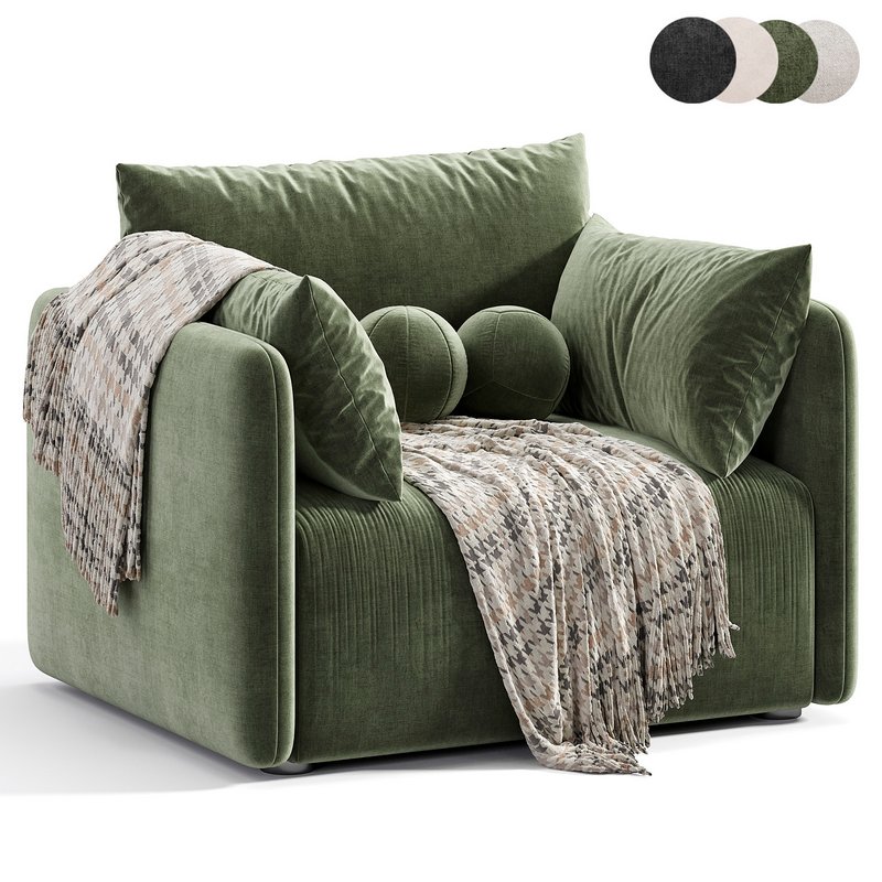 Offset armchair Image 2