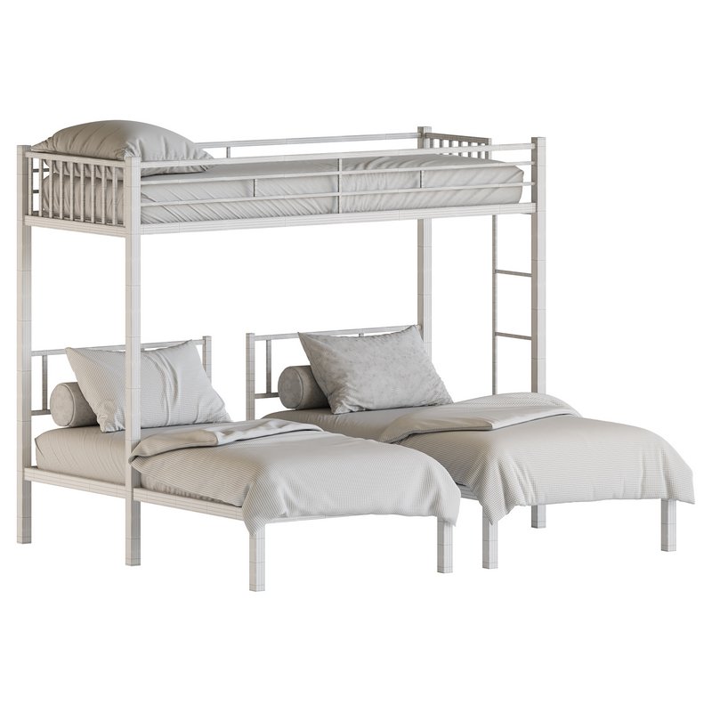 Metal Triple Bunk Beds Image 24