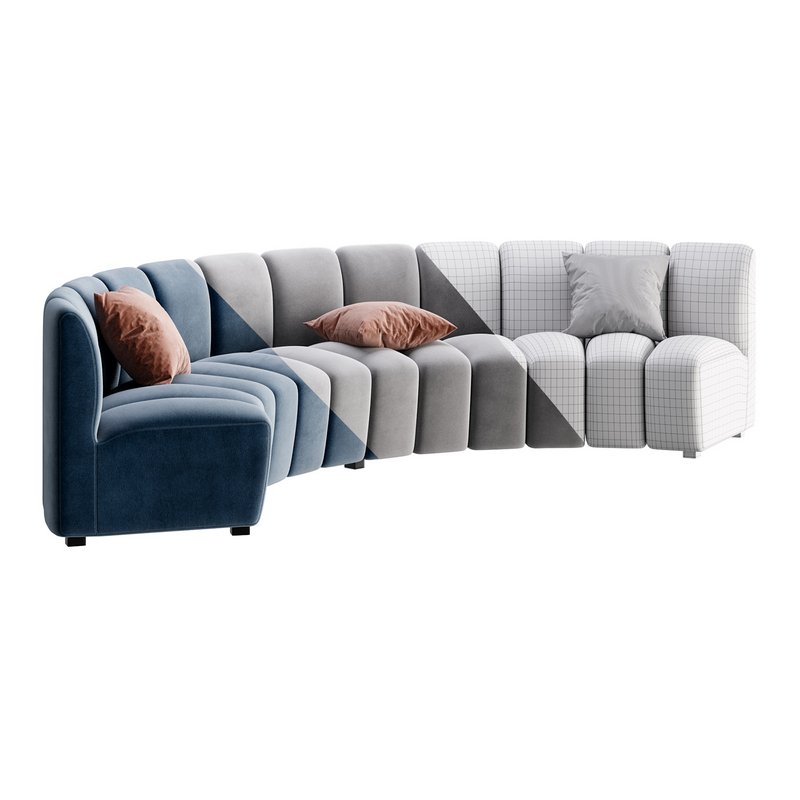 Lando modular curved seat Image 24