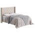 Fabric Low Profile Double Bed Frame with Nail Snaps - Thumbnail 2