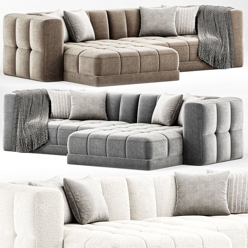 Tavi 2 Piece Laf Sectional Alcala Graphite Sofa Image 1