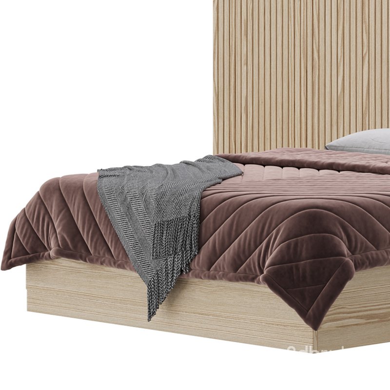 Batten White Oak King Plinth-Base Storage bed Image 24