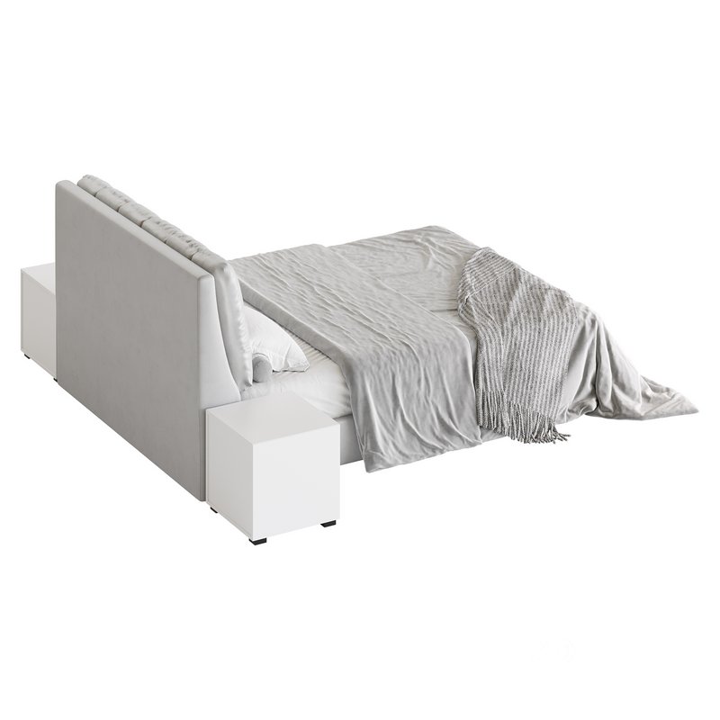 White Modern Twin Bed Image 24