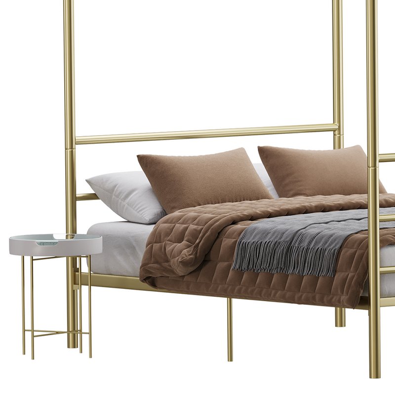 Mainstays Metal Canopy bed Image 4