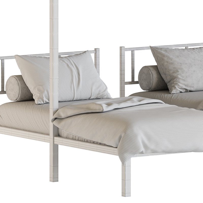 Metal Triple Bunk Beds Image 25