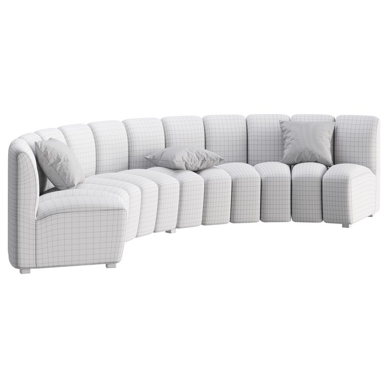 Lando modular curved seat Image 25