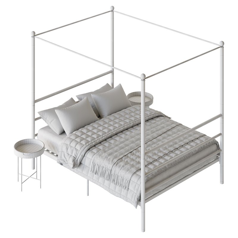Mainstays Metal Canopy bed Image 25