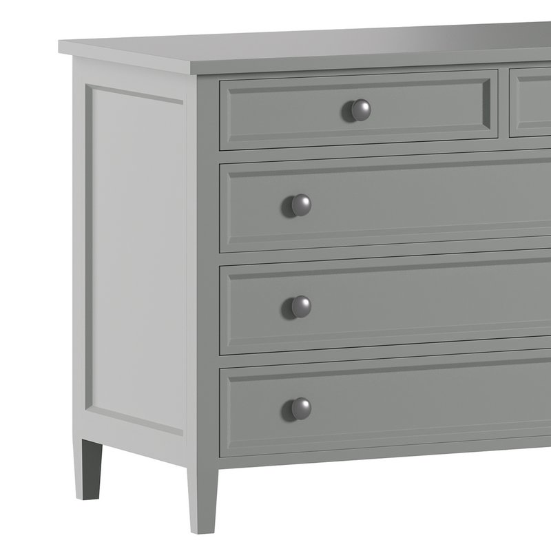 Harbor Grey 5-Drawer Dresser Image 4