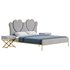 Glam Upholstered Headboard Bed - Thumbnail 2