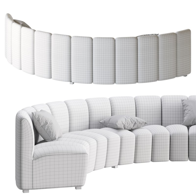 Lando modular curved seat Image 26