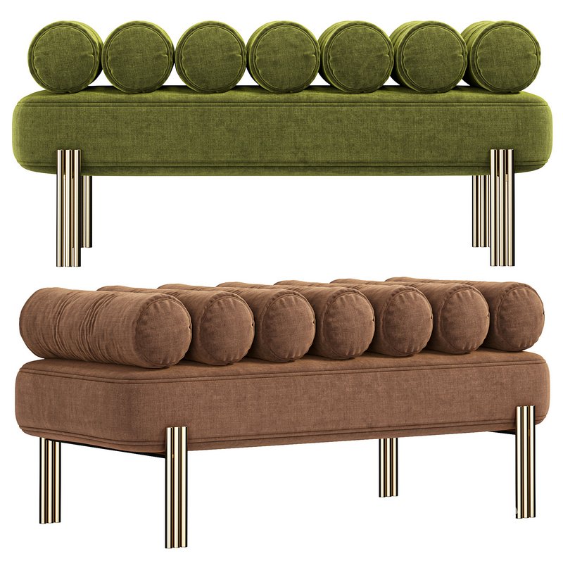 Oxley Savona Brushed Brass Bench Image 1
