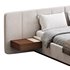 American Queen Size Bed Offered in Velvet with Floating Nightstands - Thumbnail 2