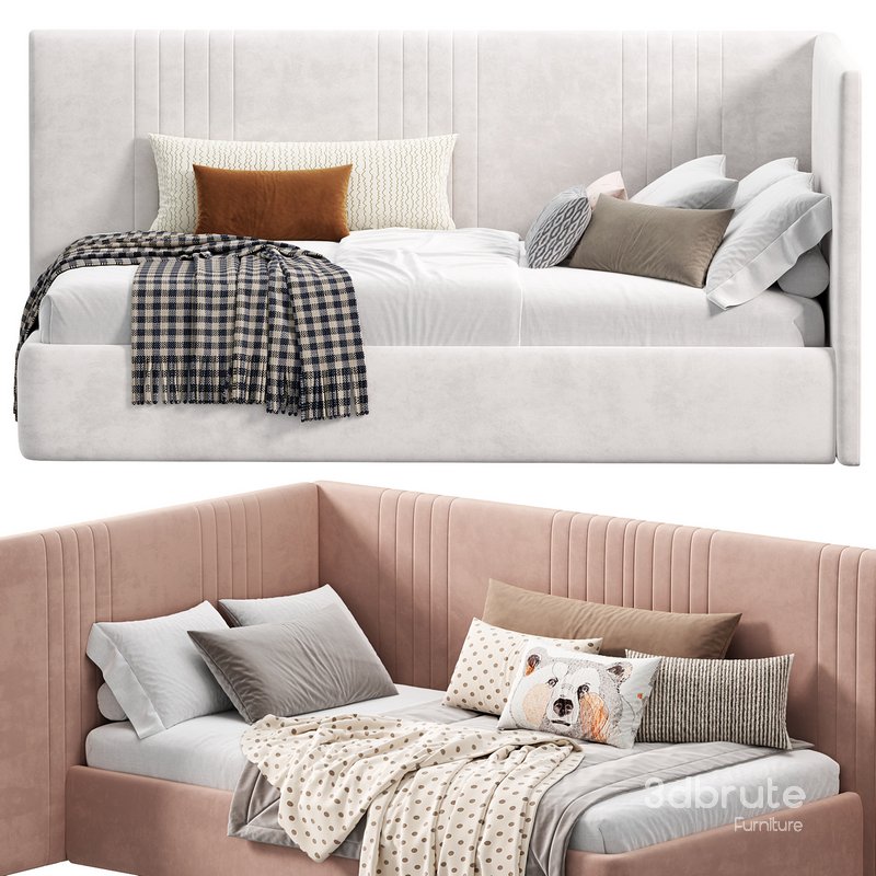 Ottoman Jane PM Pink Bed by velor Image 2