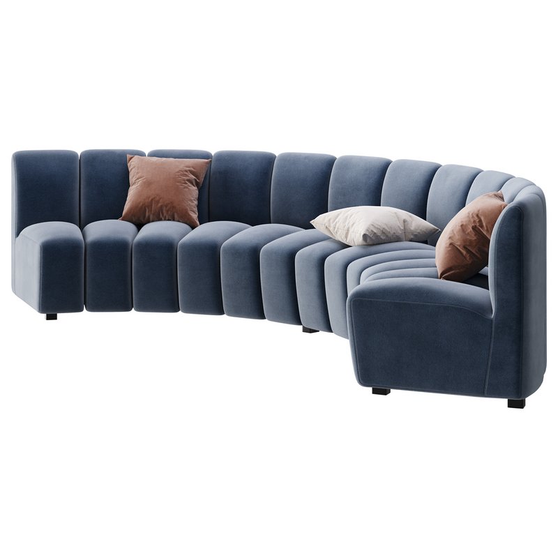 Lando modular curved seat Image 3