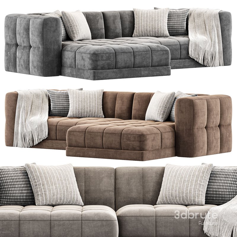Tavi 2 Piece Laf Sectional Sofa By Highfashionhome Image 3