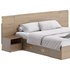 Brown Wooden Panel Bed - Thumbnail 5