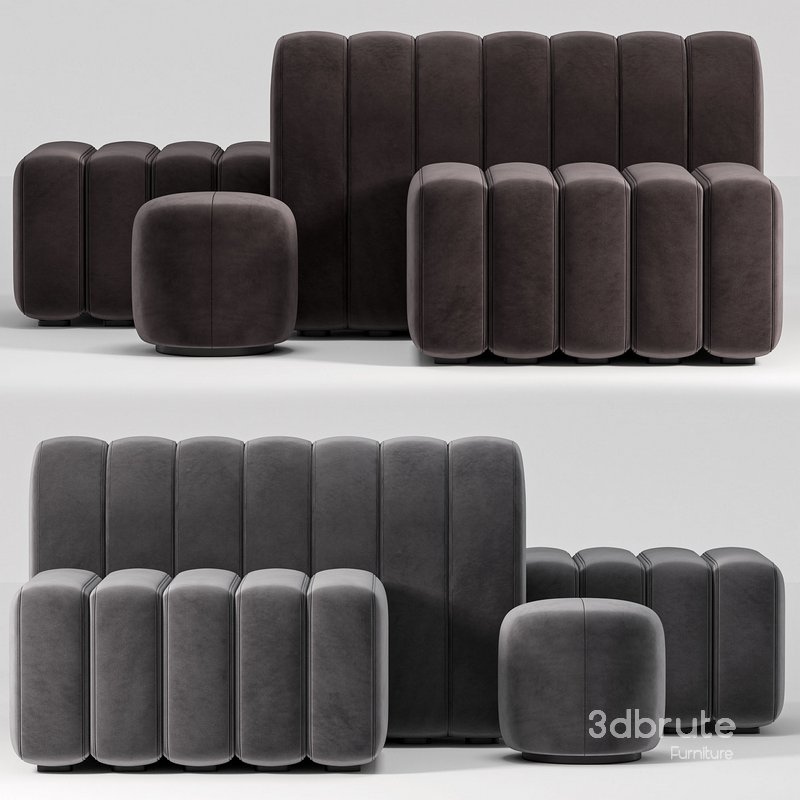 Pouf Sets Bob Hide by Bla Station Image 2