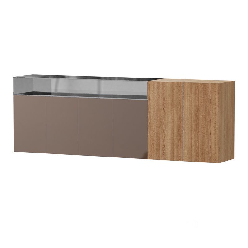 36e8 Glass Sideboard Image 3