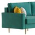 Velvet Fabric Sofa Couch - Thumbnail 2