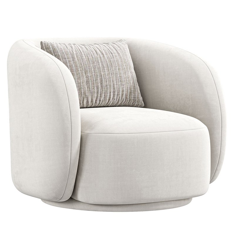 Poole Swivel Lounge Chair By Poly Bark Image 2