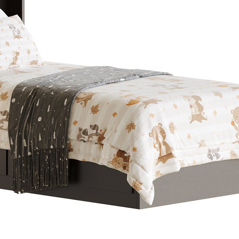 Mainstays Mates Storage Bed with Bookcase Headboard Image 2