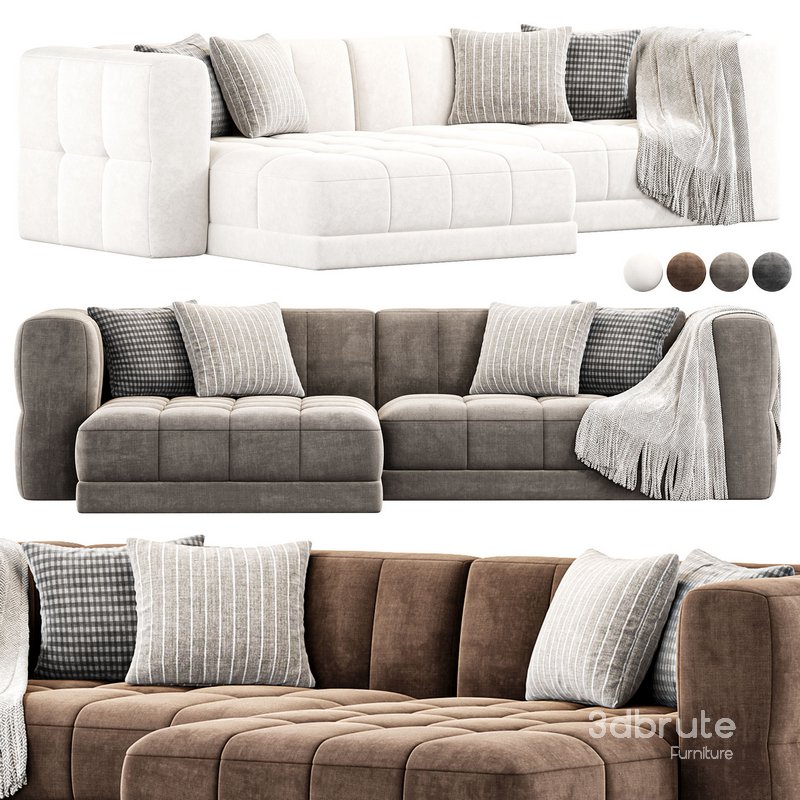 Tavi 2 Piece Laf Sectional Sofa By Highfashionhome Image 1