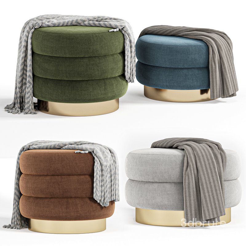 9235 CHIGNON Poufs by Vibieffe Image 1