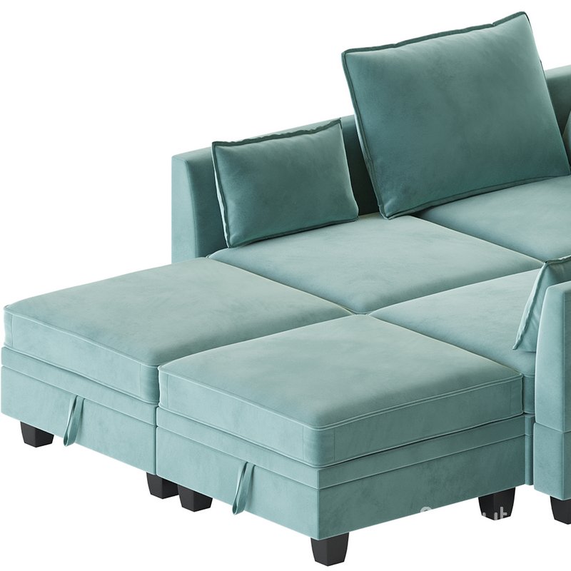 Sectional Sofa Convertible Sofa Bed 2 Image 4