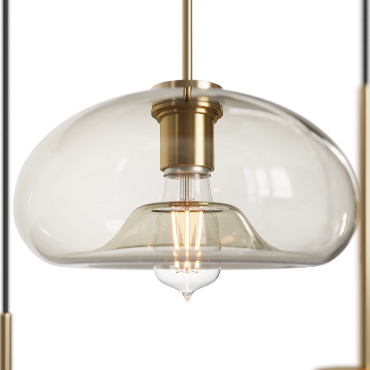 Modern Glass Pendant Light Image 3