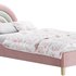 Rainbow Kids Velvet Finish Bed - Thumbnail 3