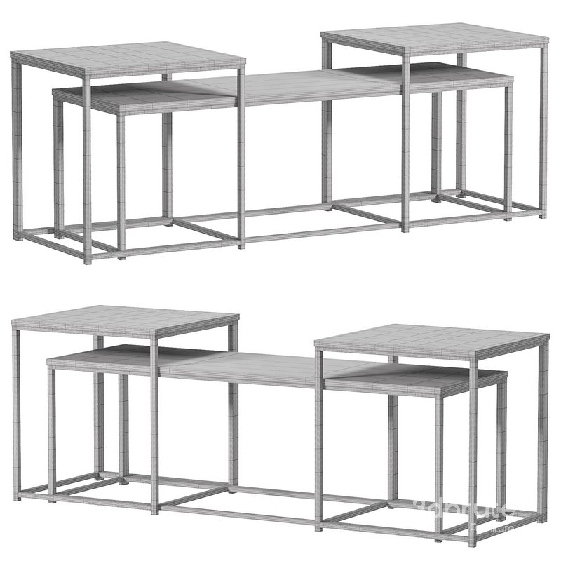 Yarlow Table Set Of 3 By Furnitureden Image 3