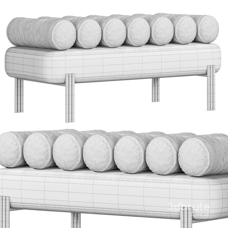 Oxley Savona Brushed Brass Bench Image 3