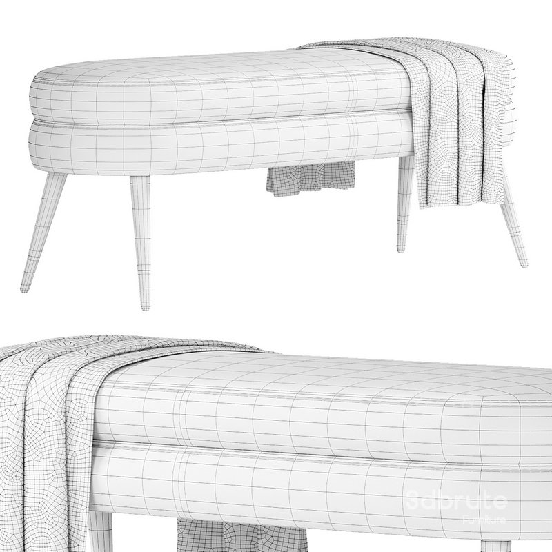 Betty Velvet Bench By Burkedecor Image 3