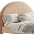 Desirae Flannelette Round Shaped Headboard Bed Frame King - Thumbnail 3