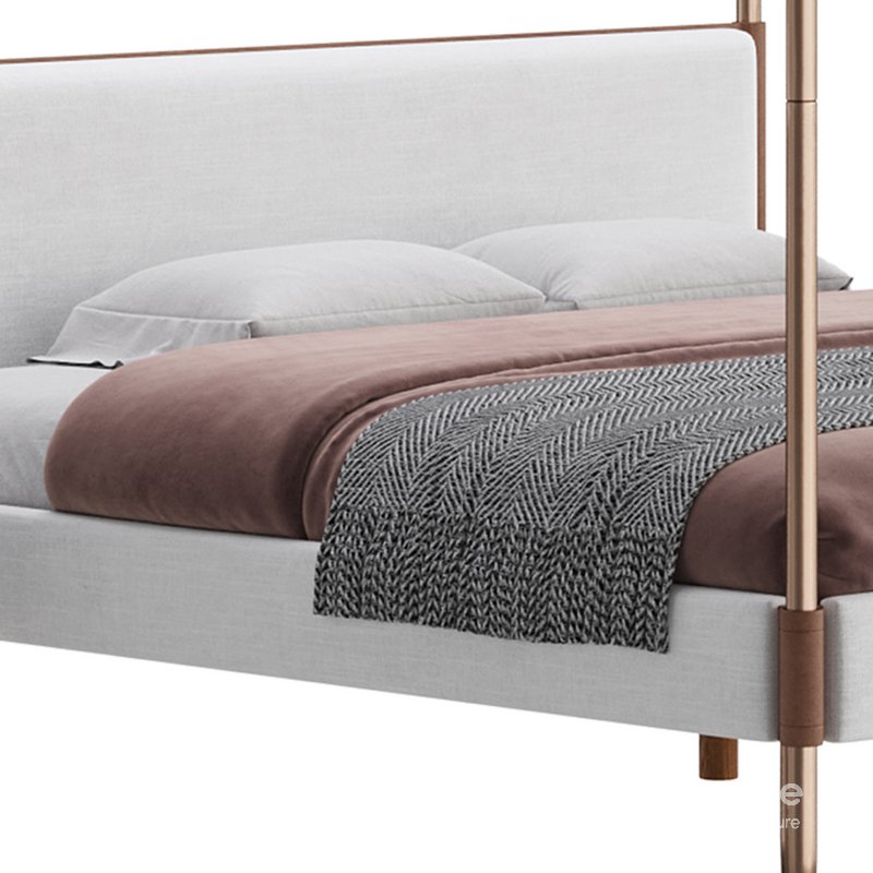 Gracia King Upholstered Canopy bed Image 3