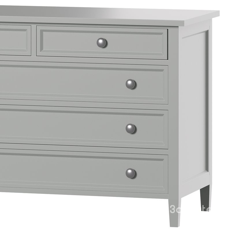 Harbor Grey 5-Drawer Dresser Image 2