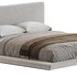 Cesar Suede Fabric Contemporary Minimalist Bed Frame King Size - Thumbnail 4