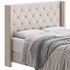 Fabric Low Profile Double Bed Frame with Nail Snaps - Thumbnail 4