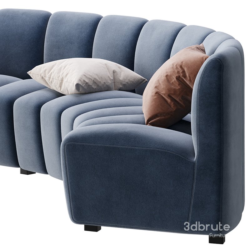 Lando modular curved seat Image 5