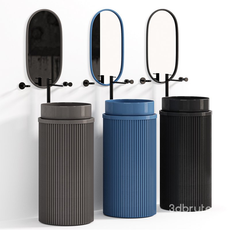 Guest bathroom with antique style elements Image 1