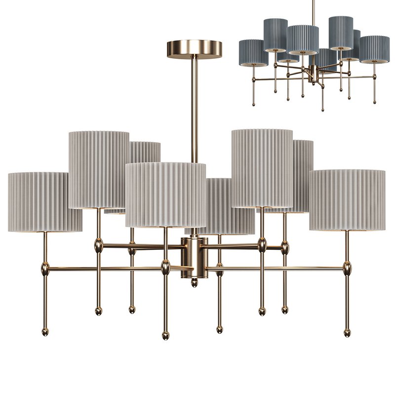 Ceiling lamp fabric lampshades Image 4