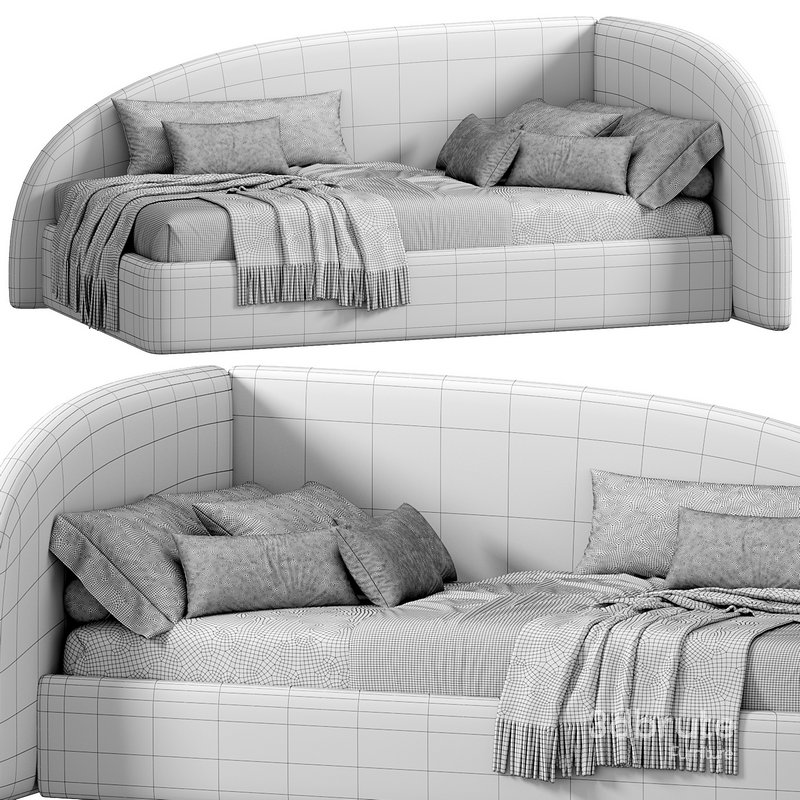 Amelia Bed LEFT Velutto by etomebel Image 4