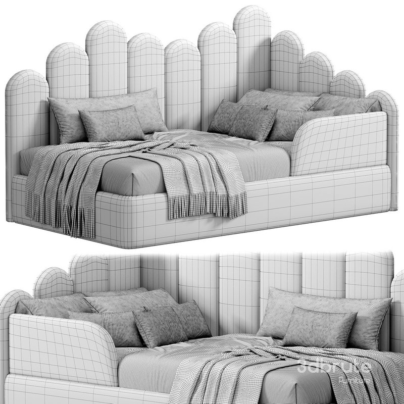 ADULT SINGLE BED ARIA 02 SNOWY Image 4