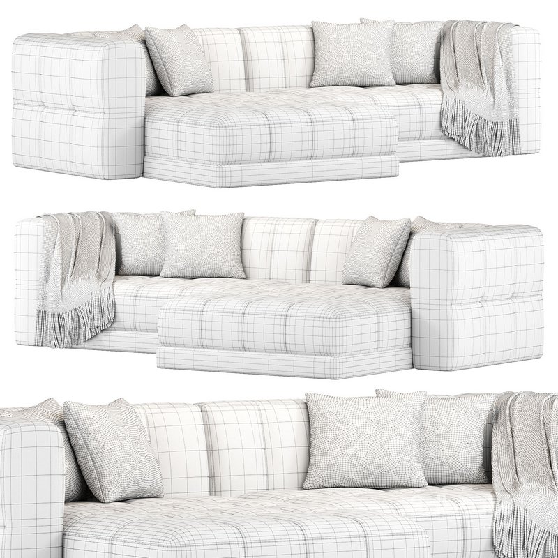 Tavi 2 Piece Laf Sectional Sofa By Highfashionhome Image 2
