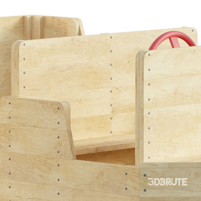 ADMIRAL WOODEN PLAY BOAT Image 4