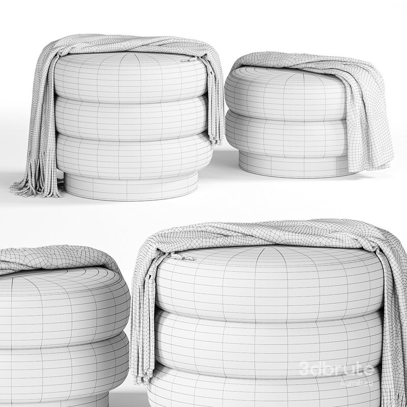 9235 CHIGNON Poufs by Vibieffe Image 4