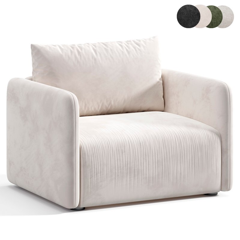 Offset armchair Image 3