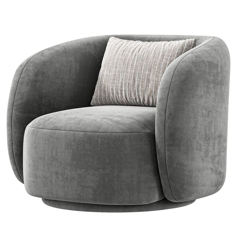 Poole Swivel Lounge Chair By Poly Bark Image 4